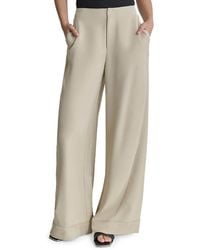 DKNY - Rope Tie Front Wide-Leg Pants - Lyst