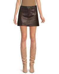 Ba&sh - Jupe Belma Leather Mini Skirt - Lyst