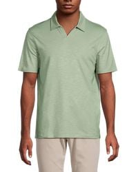 Kenneth Cole - Slub-Knit Stretch Polo Shirt - Lyst