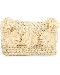 Collection 18 - Oversized Woven Flower Paper Crossbody Bag - Lyst