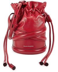 Alexander McQueen - Mini Curve Leather Bucket Bag - Lyst