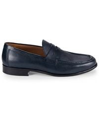 Saks Fifth Avenue - Marcus Leather Penny Loafers - Lyst