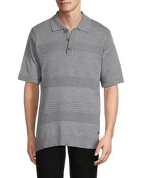 Buffalo David Bitton - Worden Quarter-Button Polo Shirt - Lyst