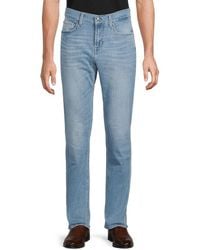 7 For All Mankind - Slimmy Dark Wash Slim Straight Jeans - Lyst