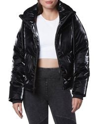 Andrew Marc - Luxe Sheen Hooded Puffer Jacket - Lyst