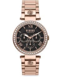 Versus - Camden Market Crystal 38mm Rose Goldtone Ip Stainless Steel & Crystal Chronograph Bracelet Watch - Lyst