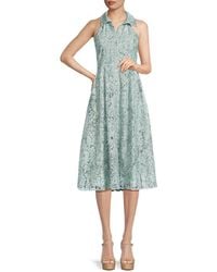 En Saison - Caudry Lace A Line Shirt Dress - Lyst