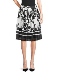 AREA STARS - Jane Floral A Line Skirt - Lyst