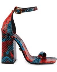 versace snakeskin heels