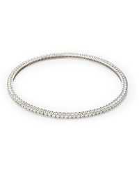 Saks Fifth Avenue - 14k White Gold & 3 Tcw Diamond Bangle Bracelet - Lyst