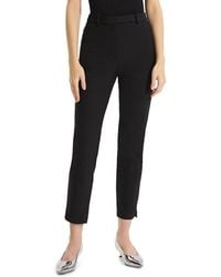 Theory - High-Ride Cotton-Blend Tapered Pants - Lyst