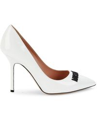 Moschino - ! Logo Patent Leather Pumps - Lyst