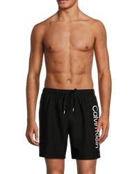 Calvin Klein - Core Volley Logo Swim Shorts - Lyst