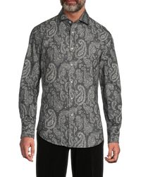 Brunello Cucinelli - Paisley Cotton Button-Front Shirt - Lyst