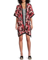 Karl Lagerfeld - Double-L Colorblock Geometric Cover-Up - Lyst