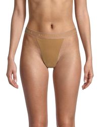 Balenciaga - Rib Knit Logo Thong - Lyst