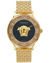 Versace - La Medusa 38mm Goldtone Stainless Steel Bracelet Watch - Lyst