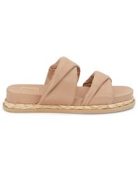 Dolce Vita Synthetic Cicily Dual-strap Flatform Sandals in Black Steel (Black) | Lyst