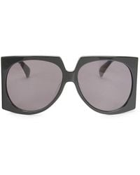 Max Mara - 61Mm Oval Sunglasses - Lyst