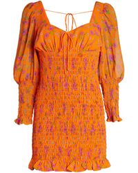 lover peony mini flip dress