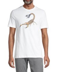 French Connection Surrealism Scorpion Graphic T-shirt - White