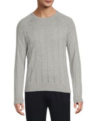 Bruno Magli - Textured Striped Sweater - Lyst