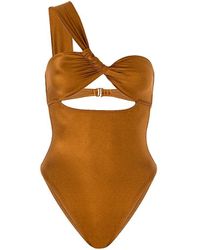 good american leopard bathing suit