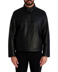 Karl Lagerfeld - Faux Leather Jacket - Lyst