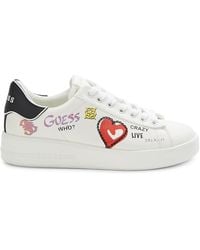 Guess Graphic Low Top Sneakers - White