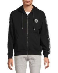 Versace - Logo Medusa Cotton Hoodie - Lyst