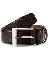 W. Kleinberg - Croc Embossed Leather Belt - Lyst