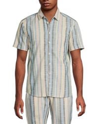Blend - Striped Cotton Shirt - Lyst