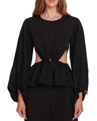 STAUD - Ivy Cut Out Top - Lyst