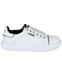 Karl Lagerfeld - Logo Low Top Leather Sneakers - Lyst