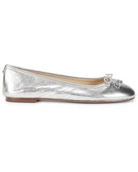Sam Edelman - Embellished Leather Ballet Flats - Lyst