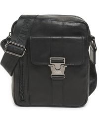 Karl Lagerfeld - Leather Buckle Crossbody Bag - Lyst