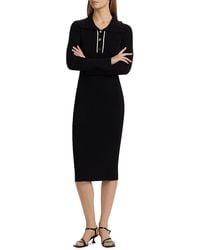 Tahari - The Zadie Rib-Knit Midi-Dress - Lyst