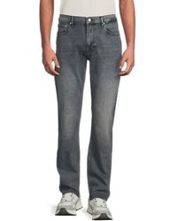 FRAME - Faded Modern Straight Jeans - Lyst
