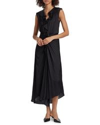 Ramy Brook - Ruffle Sleeveless Midi-Dress - Lyst