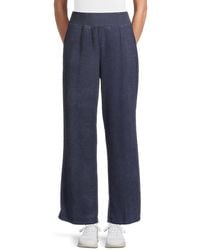 Tommy Hilfiger - Easy Fit Wide-Leg Knit Pants - Lyst