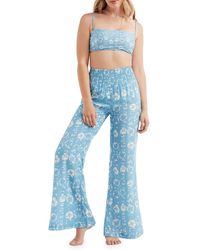 Hermoza - Nora Wide Leg Cover Up Pants - Lyst