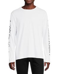 Calvin Klein Logo Dropped Shoulder T-shirt - White