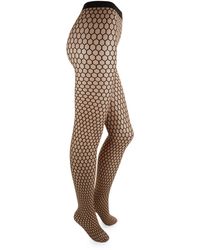 Wolford Courtney Fishnet Tights - Natural