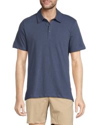 Onia - Slub Solid Short Sleeve Polo - Lyst