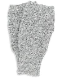 Surell - Alpaca Knit Fingerless Gloves - Lyst