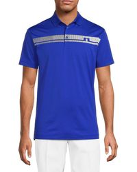 J.Lindeberg - J. Lindeberg Klas Regular Fit Stripe Logo Polo - Lyst