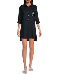 Dotti - Seahorse Graphic Cover Up Shirt - Lyst