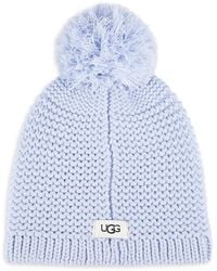 UGG - Chunky Knit Pom Pom Beanie - Lyst