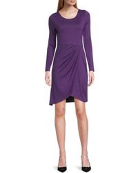 AREA STARS - Wrenley Tulip-Hem Minidress - Lyst