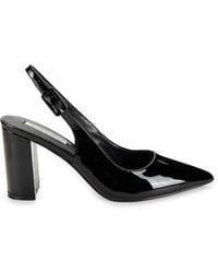 Saks Fifth Avenue - Teddy 82Mm Leather Block Heel Pumps - Lyst